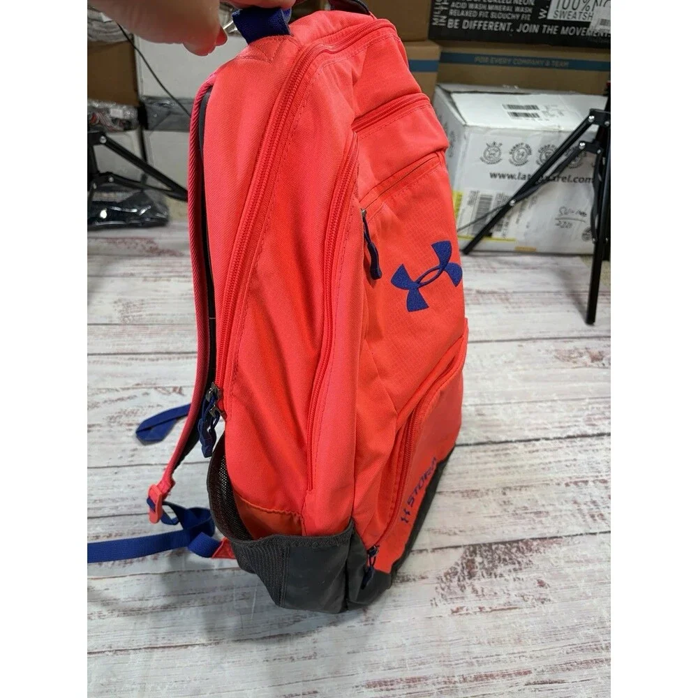 Under Armour Storm Neon Pink Blue Gym School Laptop Backpack